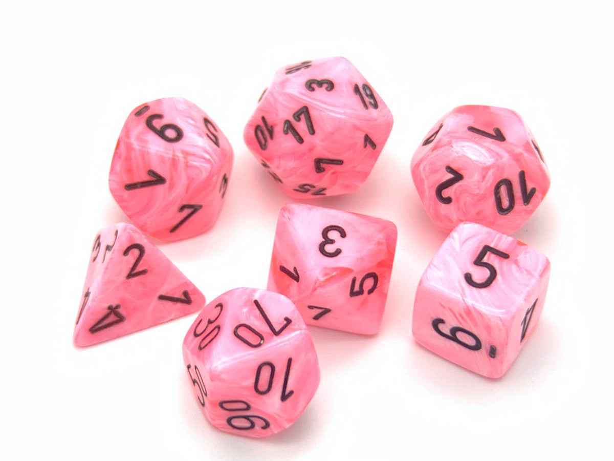 CHESSEX vortex 12mm SET OF 36 D6 PINK WITH GOLD DICE FOR MTG POKEMON  WARHAMMER