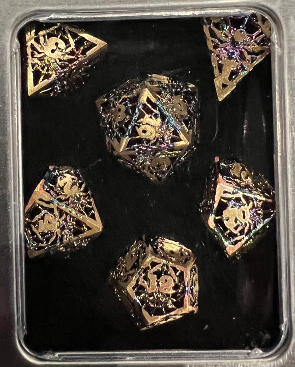 Chromatic Metal Filigree Dice