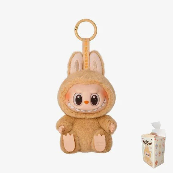 POP MART Labubu V2 Have A Seat The Monsters BABA Plush Keychain AUTHENTIC