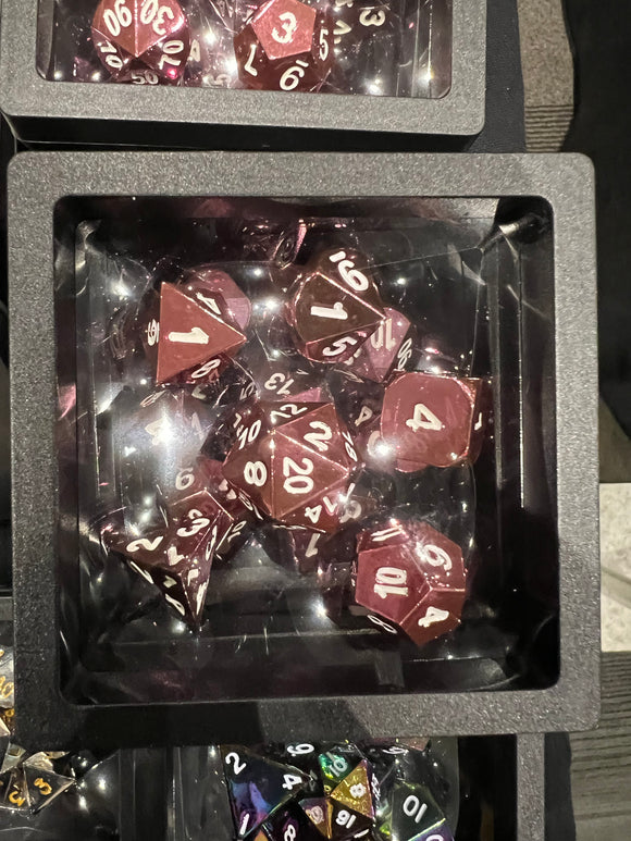 Pink Metal Dice Fanatics Dice