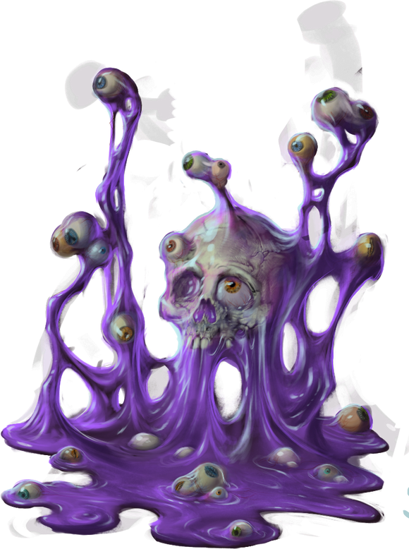 Oculist Ooze STL 3D Miniature for GrymWyrd Horror Epics