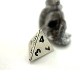 Chessex Dice - Micro Metal Silver D4