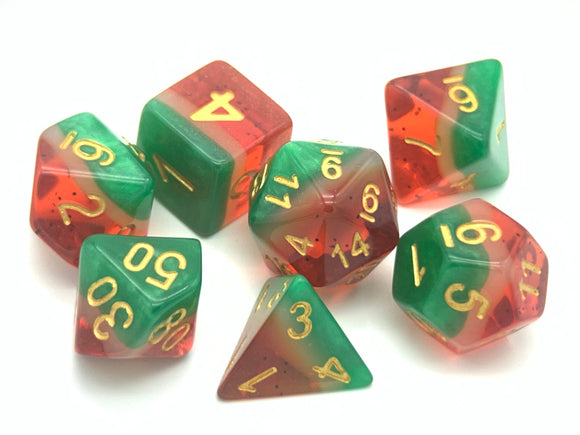 Watermelon Popsicle - Polyhedral Dice Set
