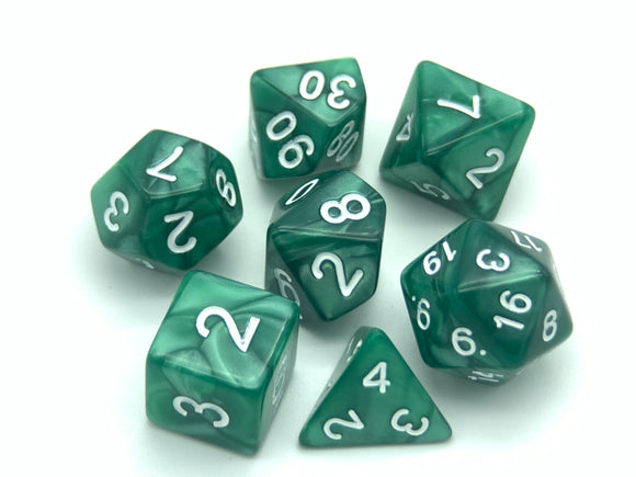 Green Pearl - Polyhedral Dice Set